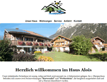 Tablet Screenshot of haus-alois.de